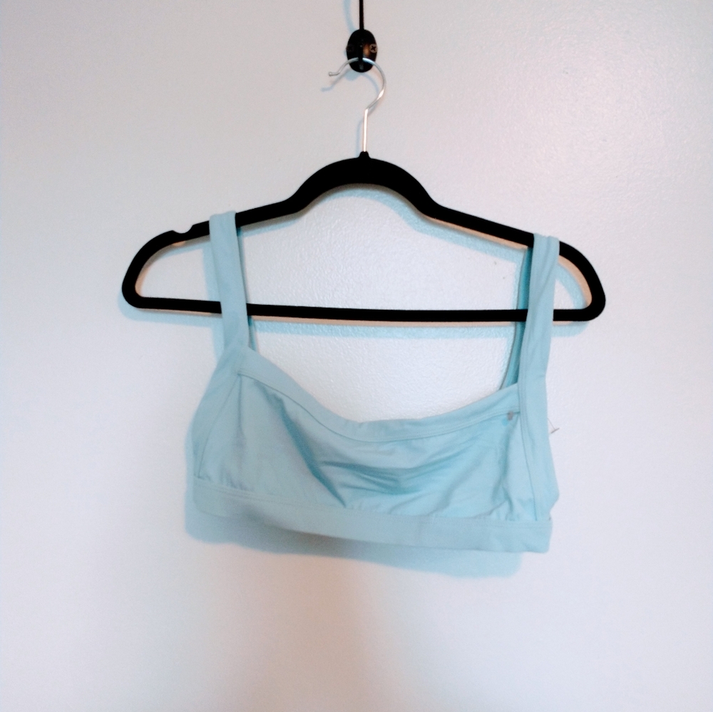 Kendall and Kylie light blue swim top with open back size medium